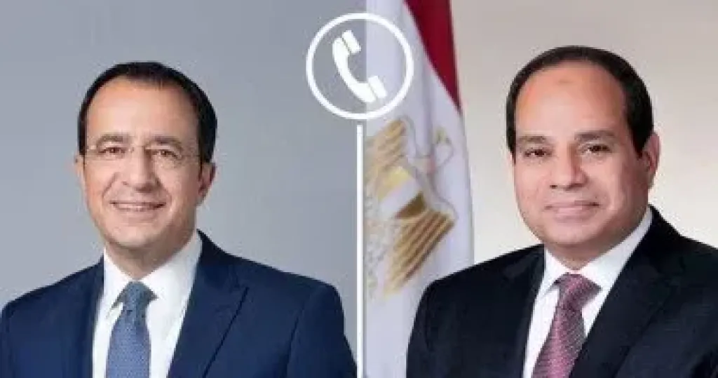 السيسي  و رئيس قبرص