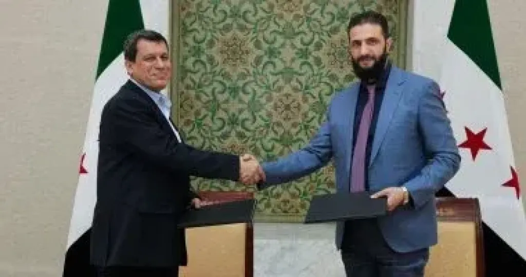 مظلوم عبدي  وأحمد الشرع  
