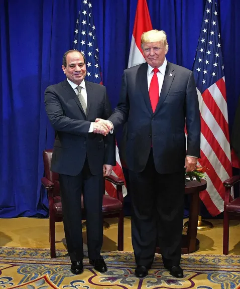 الرئيس السيسي ونظيرة الامريكى 