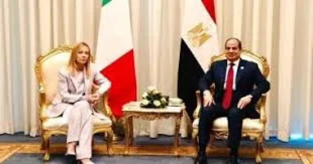السيد الرئيس السيسى ورئيسة وزراء إيطاليا