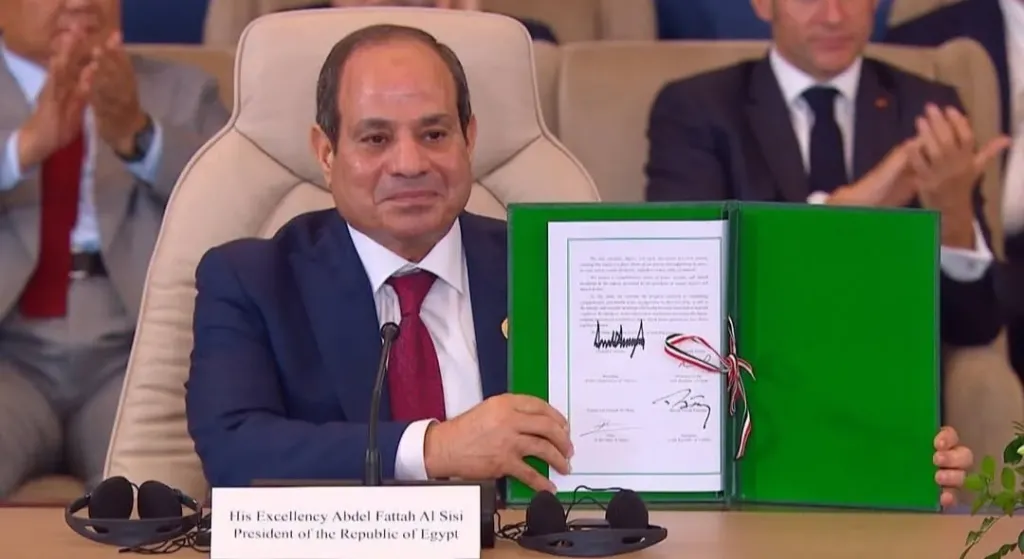 الرئيس السيسي واتفاق غزة 