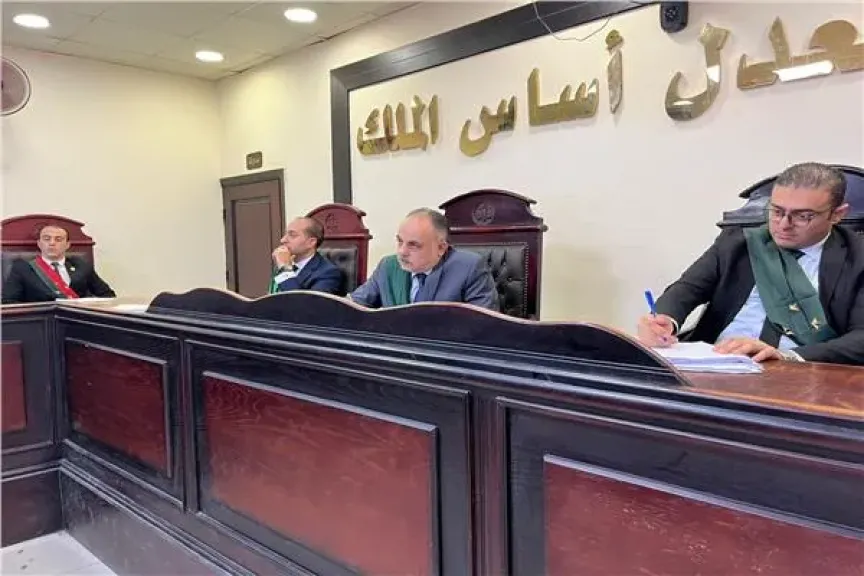 هيئة المحكمة برئاسة المستشار محمد حسن عبد الباقي مغيب محمد