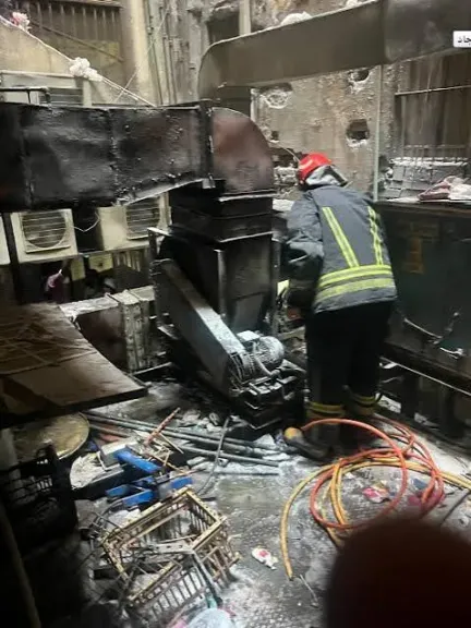 حريق مطعم جاد بالازبكية