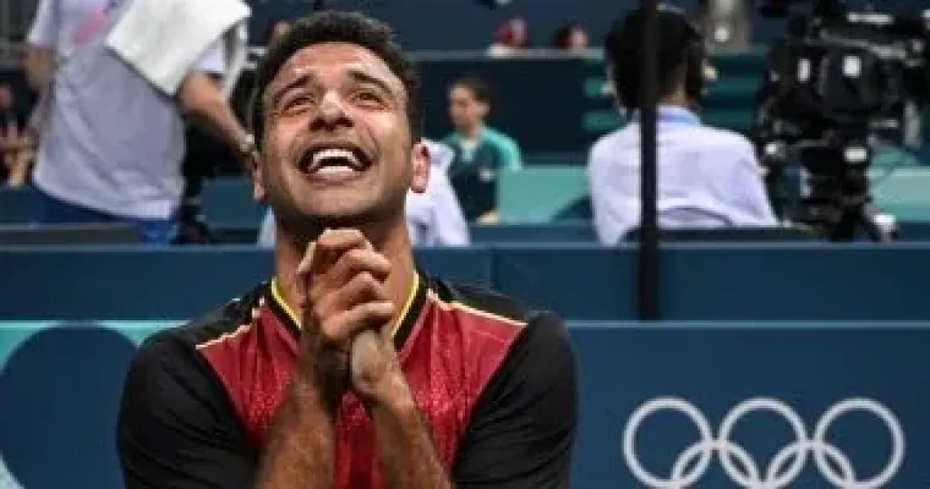 عمر عصر لاعب منتخب مصر لتنس الطاولة