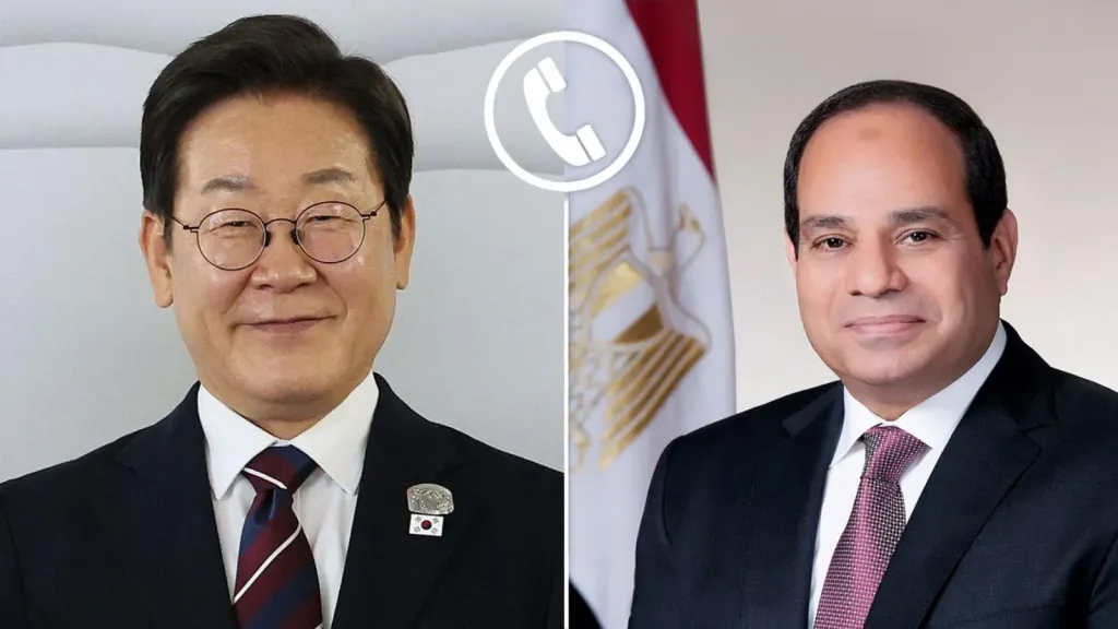 الرئيس السيسي ولي جاي ميونج 