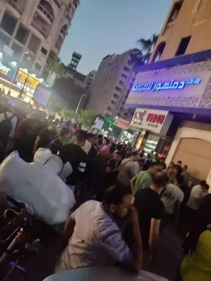 جانب من الحادث 