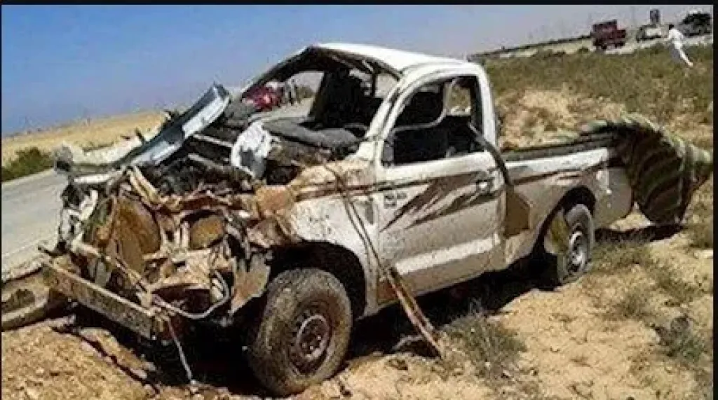 إصطدام سيارة نصف نقل - ارشيفية 