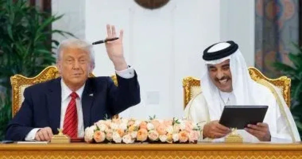 الأمير تميم بن حمد  وترامب  