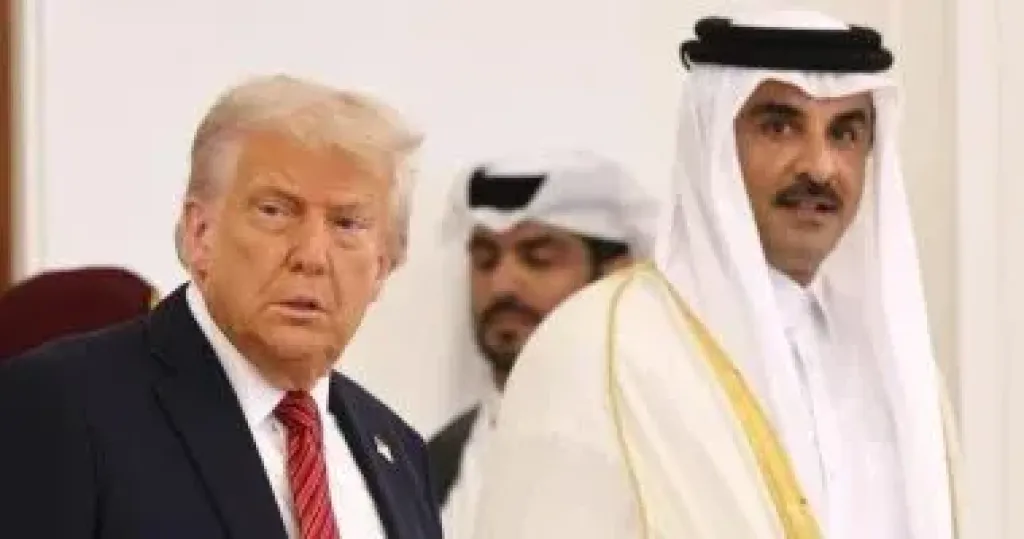 الشيخ تميم  وترامب  