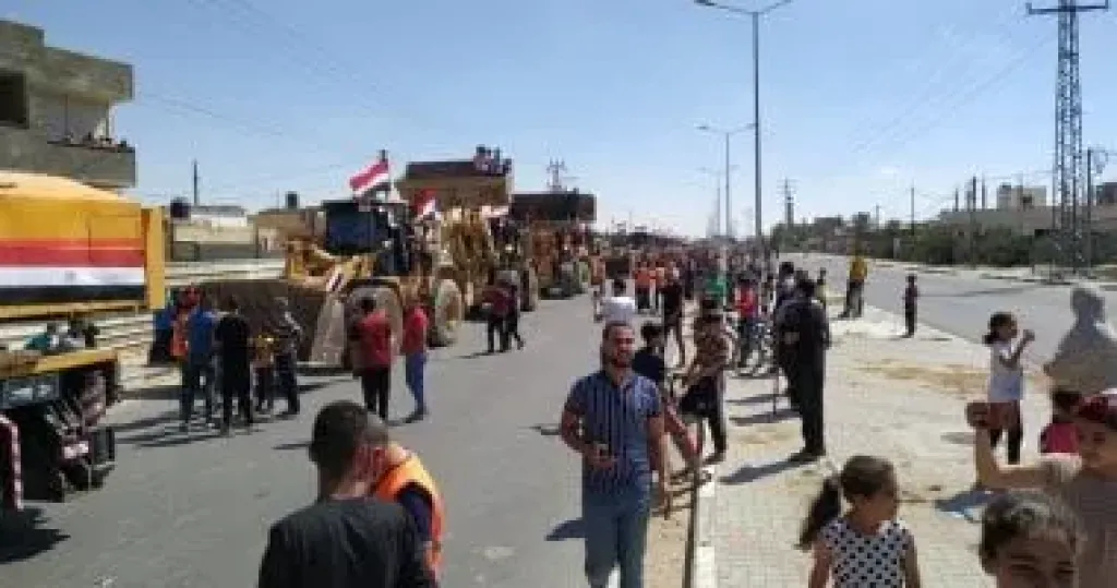 المعدات المصرية في غزة