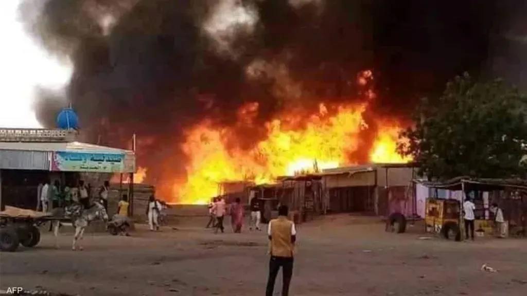 صورة مولدة بالذكاء الاصطناعى لمشهد يحدث فى الفاشر
