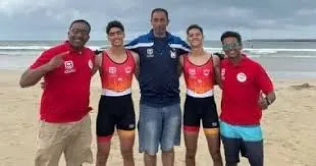 أبطال المنتخب المصري للتجديف