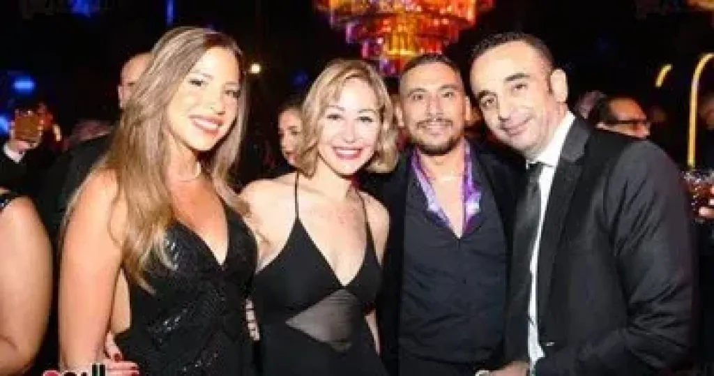 الفنانة منة شلبي وزوجها المنتج أحمد الجناينى