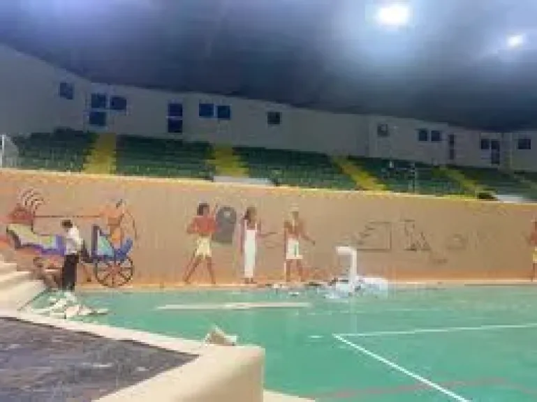 استعداد استاد المنصوره للاحتفال بافتتاح المتحف الكبير