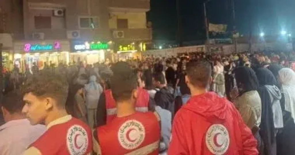 الهلال الأحمر المصري ينتشر لتأمين التجمعات