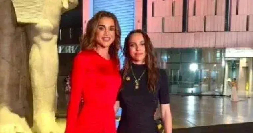 الملكة رانيا والأميرة سلمى