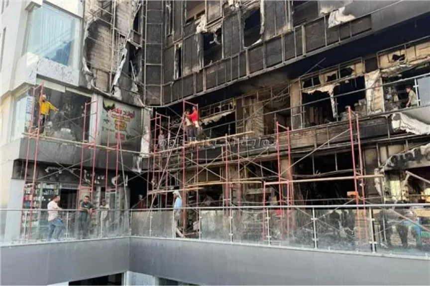 جانب من أعمال الترميم