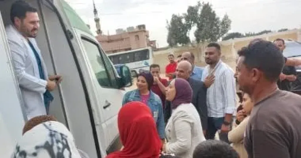 القافلة الطبية بقرية المحسمة بالقصاصين بالإسماعيلية