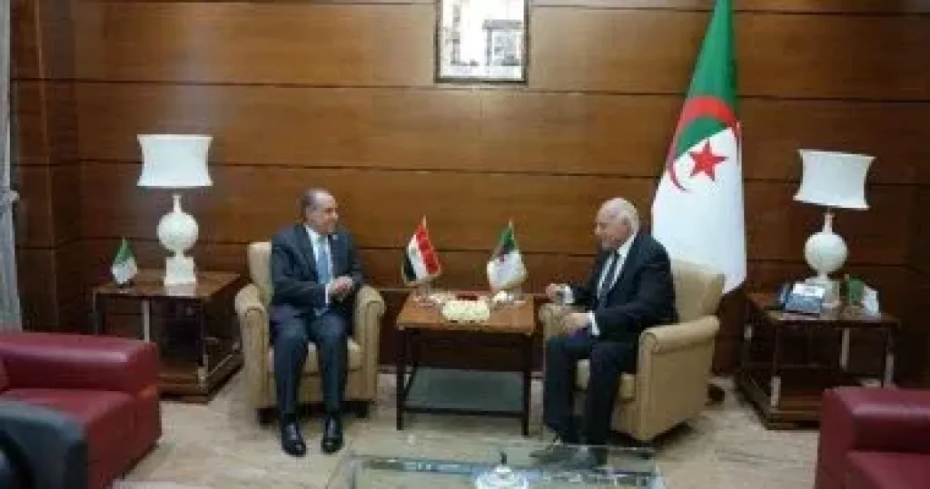 وزير الخارجية يلتقي نظيره الجزائري