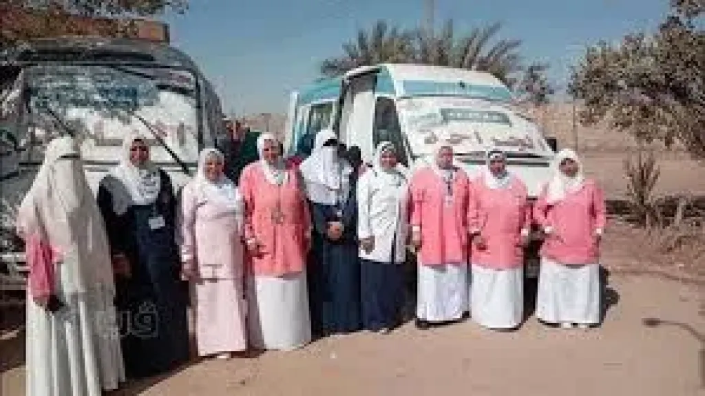 قافله طبيه بقريه التضامن ببنى سويف