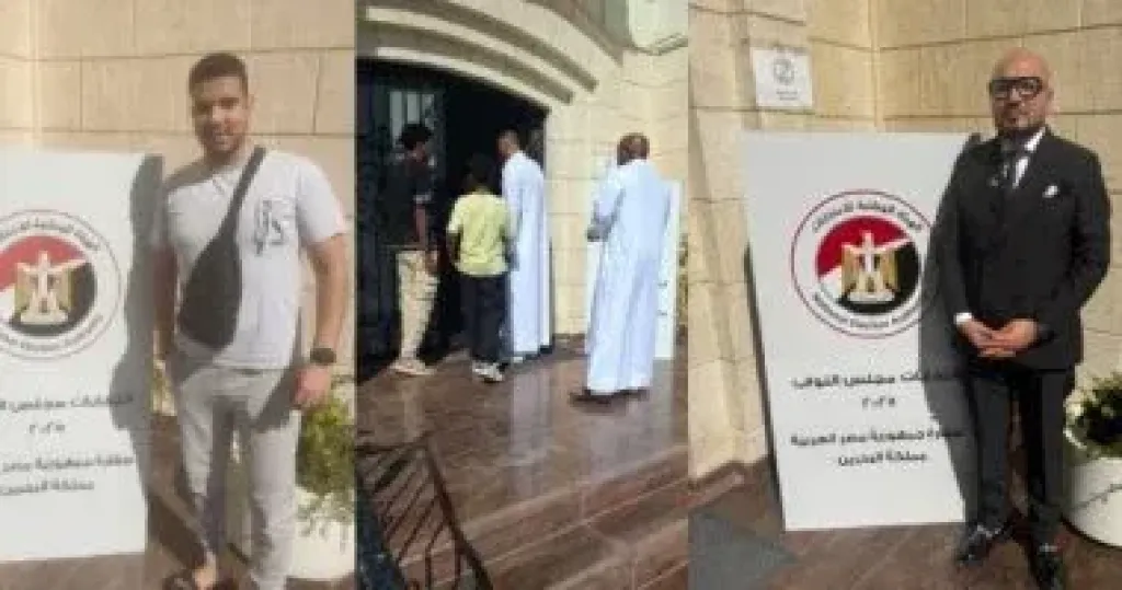 تصويت الجالية المصرية فى الخارج