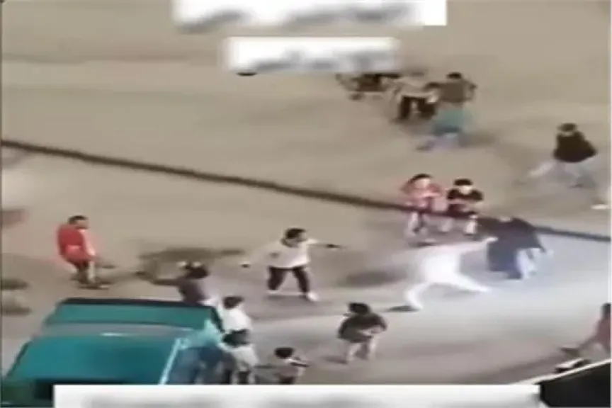 المتهمون خلال المشاجرة