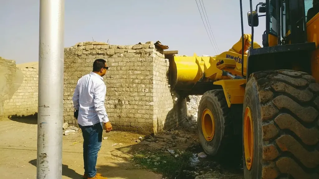 جانب من العمل  الازالات 