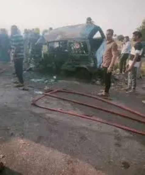 مصرع شخصين فى حادث تصادم بالقليوبيه