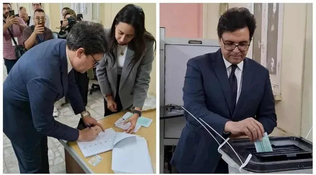 وزير الثقافة يدلي بصوته في انتخابات النواب