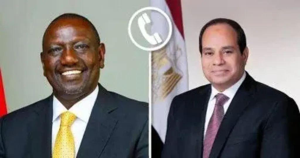 الرئيس السيسي ونظيره الكيني