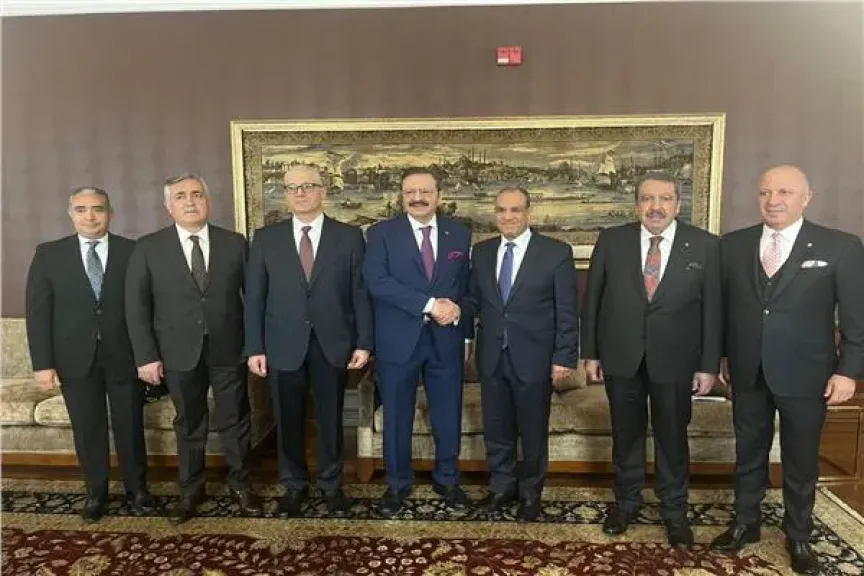 زيارة د. بدر عبد العاطي مقر اتحاد الغرف والبورصات التركية