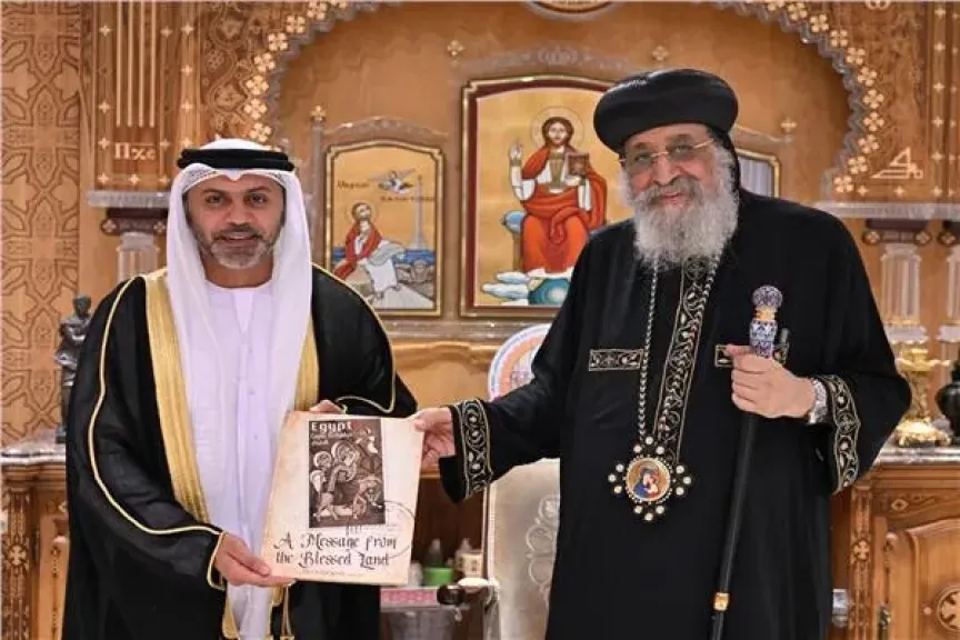حمد عبيد الزعابي، سفير دولة الإمارات بمصر وقداسة البابا تواضروس الثاني