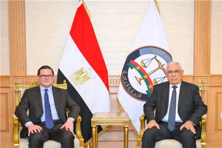 النائب العام خلال استقباله رئيس وكالة اليوروجست