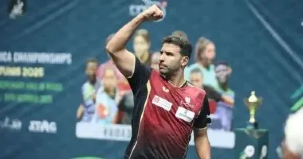 عمر عصر لاعب منتخب تنس الطاولة