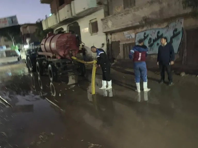 جانب من سحب المياة 
