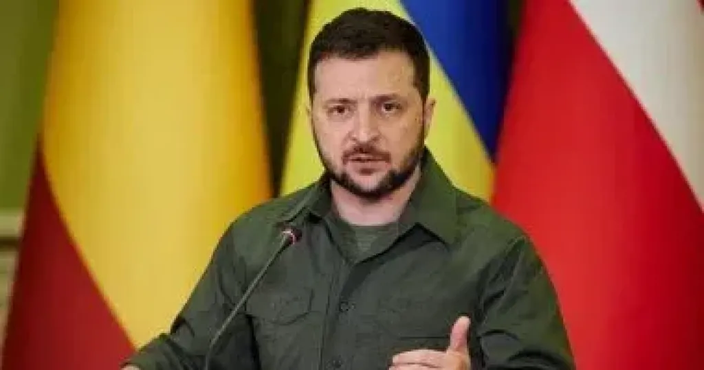 الرئيس الأوكراني فولوديمير زيلينسكي