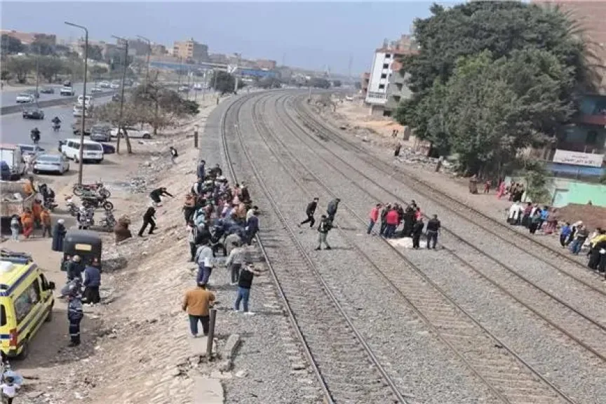 صور من موقع الحادث مزلقان ميت نما