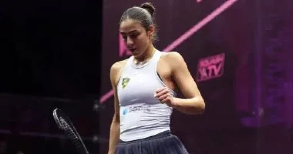هانيا الحمامى بطلة الاسكواش