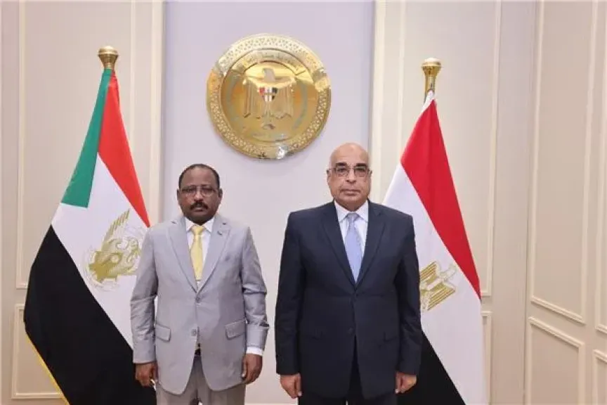 وزير العدل خلال استقباله نظيره السوداني