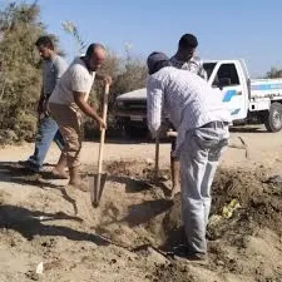 جانب من أعمال التطهير