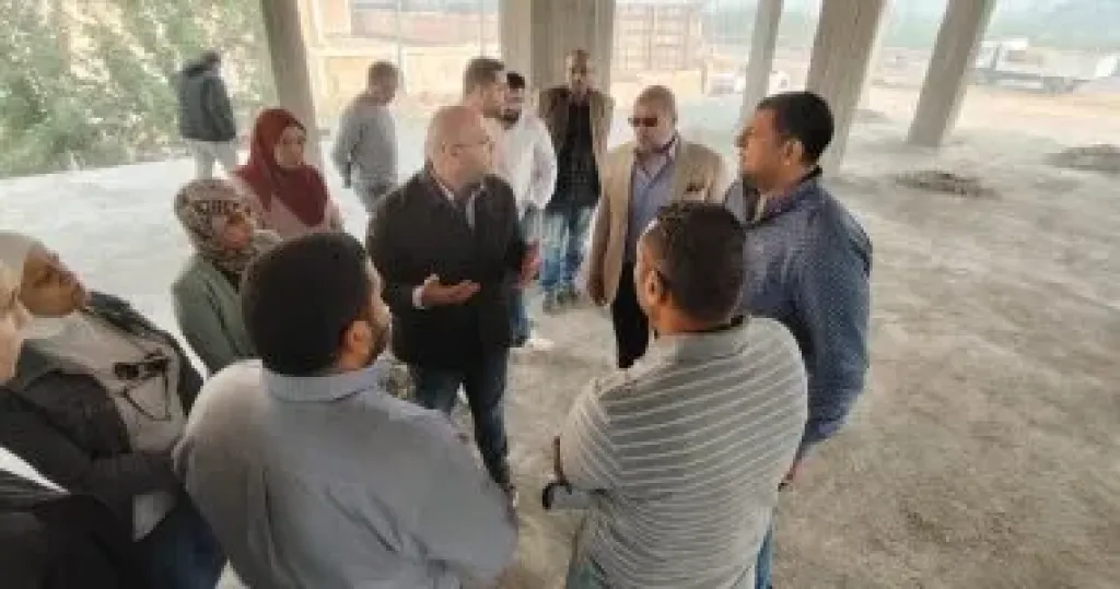 معدلات تنفيذ مبنى مدينة العياط الجديد
