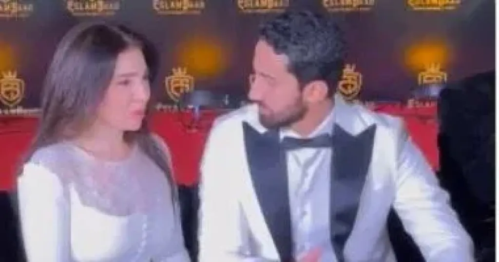 مي عز الدين وزوجها أحمد تيمور 