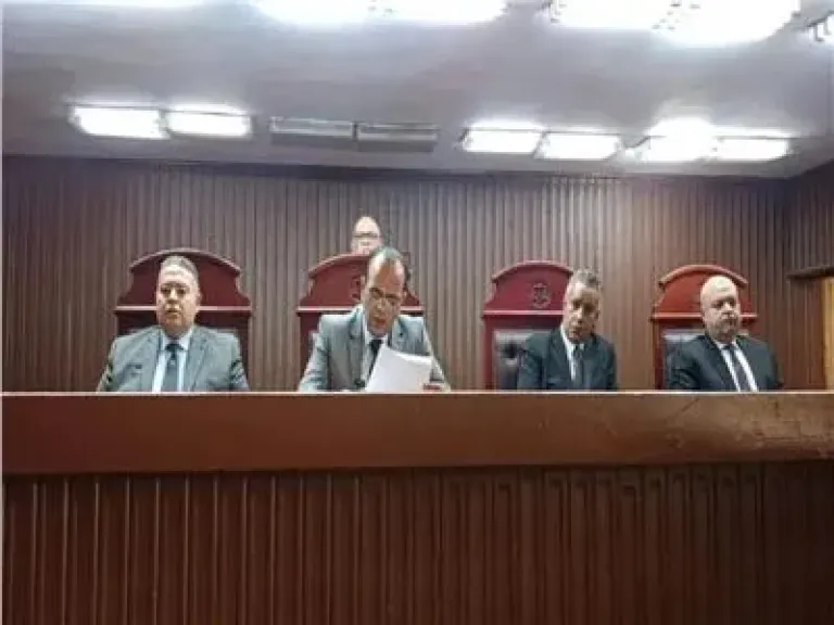 هيئة المحكمة برئاسة المستشار راغب محمد راغب