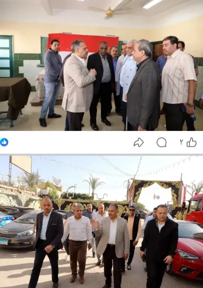 الأشمونى يتفقد لجان الانتخابات 