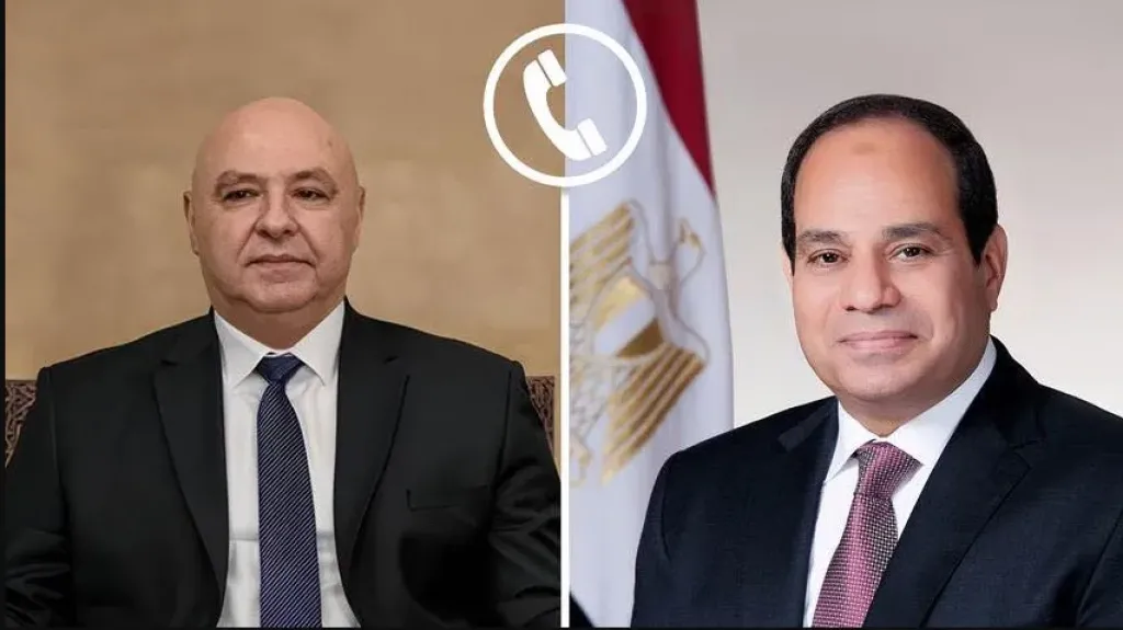 السيد الرئيس عبد الفتاح السيسي والعماد جوزاف عون، رئيس الجمهورية اللبنانية