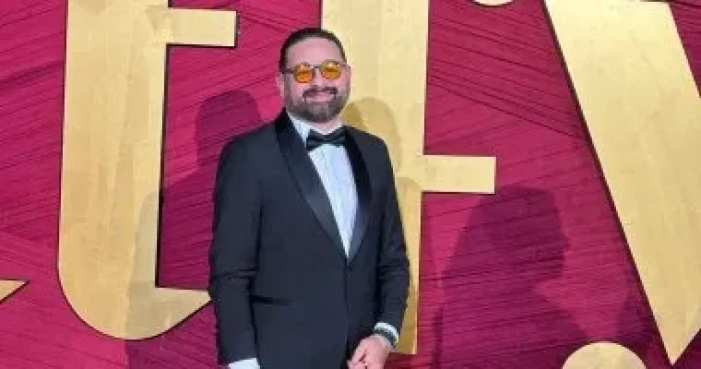 الفنان أمير شاهين فى مهرجان شرم الشيخ للمسرح الشبابى