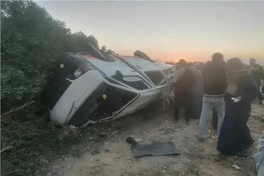 انقلاب ميكروباص بنجع حمادي