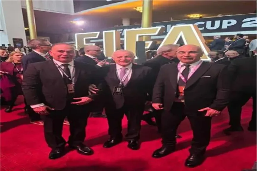 هاني أبوريدة وحسام حسن