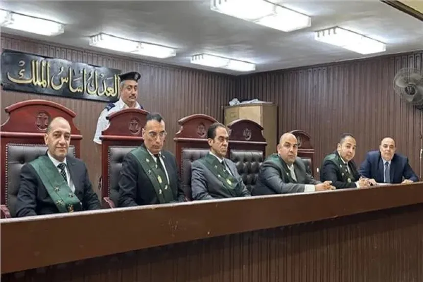 هيئة المحكمة برئاسة المستشار أيمن فؤاد فهمي