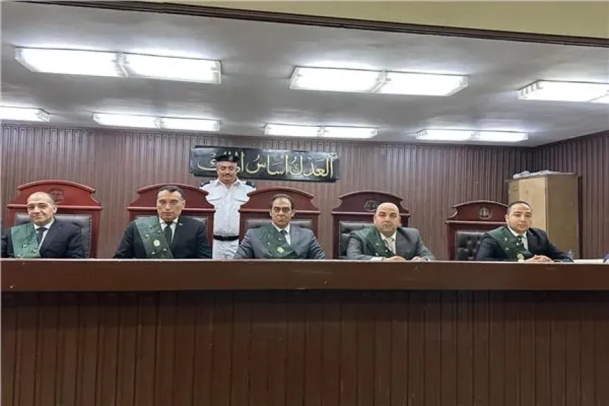 هيئة المحكمة برئاسة المستشار أيمن فؤاد فهمي